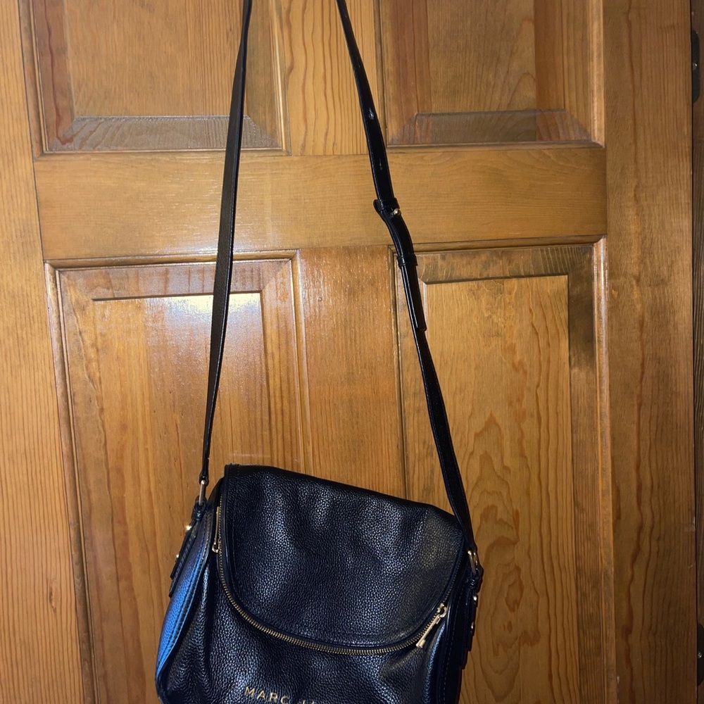Marc Jacobs Leather Black Crossbody Bag and matching wallet